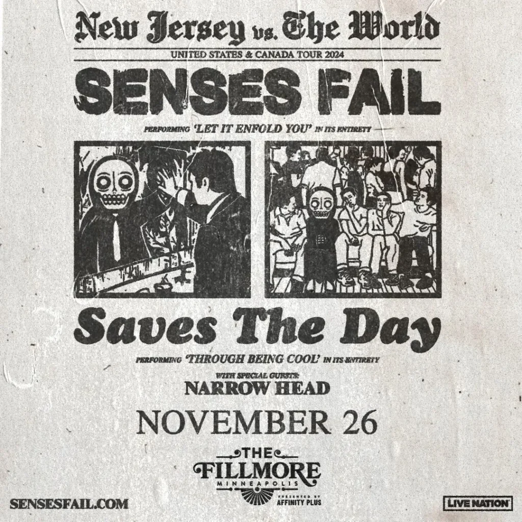 Senses Fail & Saves The Day tickets